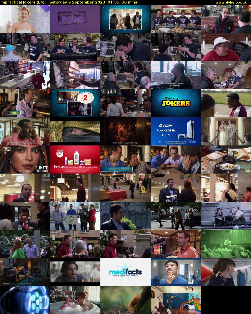 Impractical Jokers (E4) Saturday 9 September 2023 01:35 - 02:05