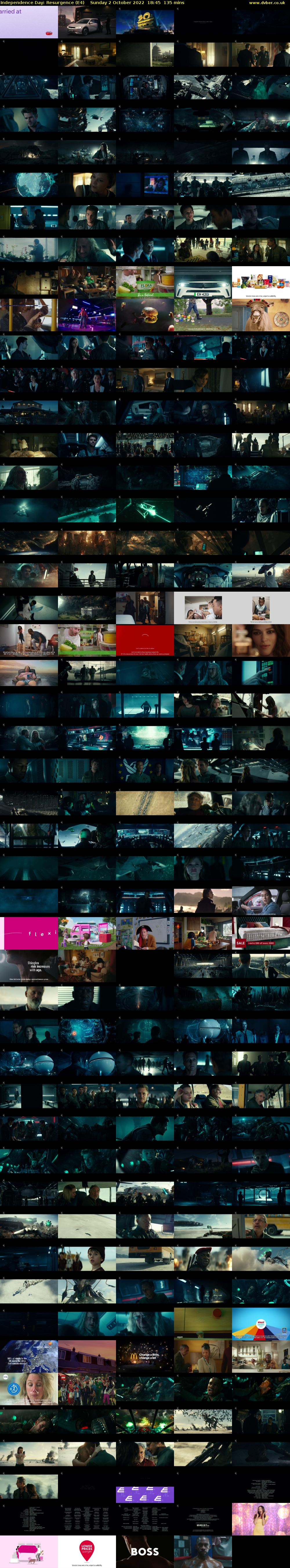 Independence Day: Resurgence (E4) Sunday 2 October 2022 18:45 - 21:00