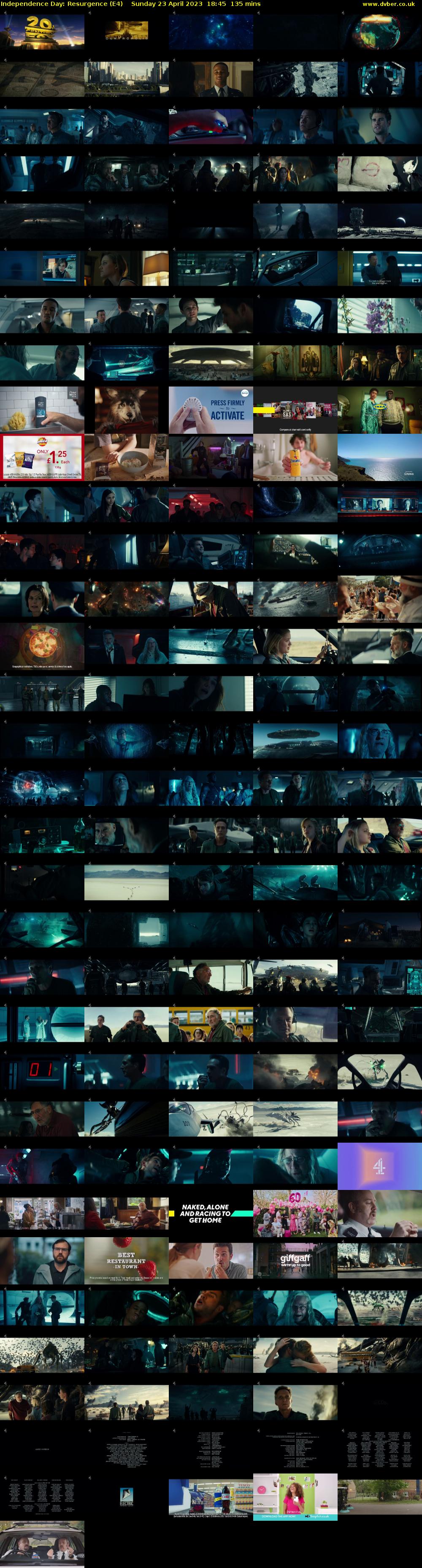 Independence Day: Resurgence (E4) Sunday 23 April 2023 18:45 - 21:00