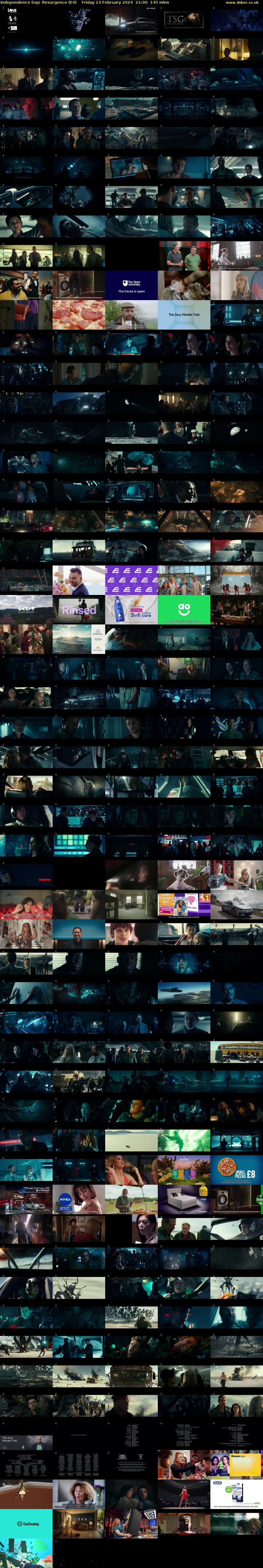 Independence Day: Resurgence (E4) Friday 23 February 2024 21:00 - 23:25
