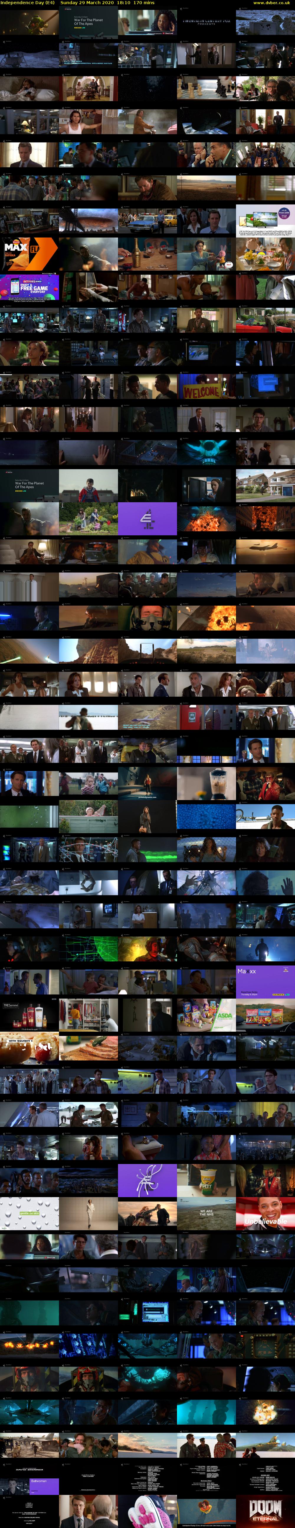 Independence Day (E4) Sunday 29 March 2020 18:10 - 21:00