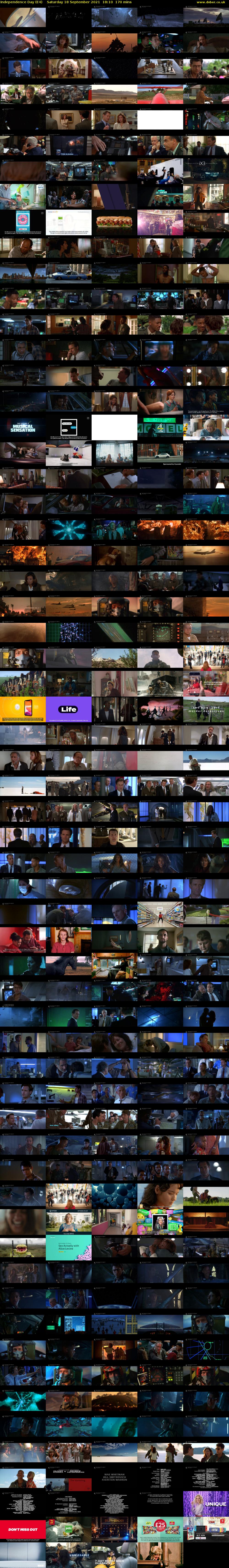 Independence Day (E4) Saturday 18 September 2021 18:10 - 21:00