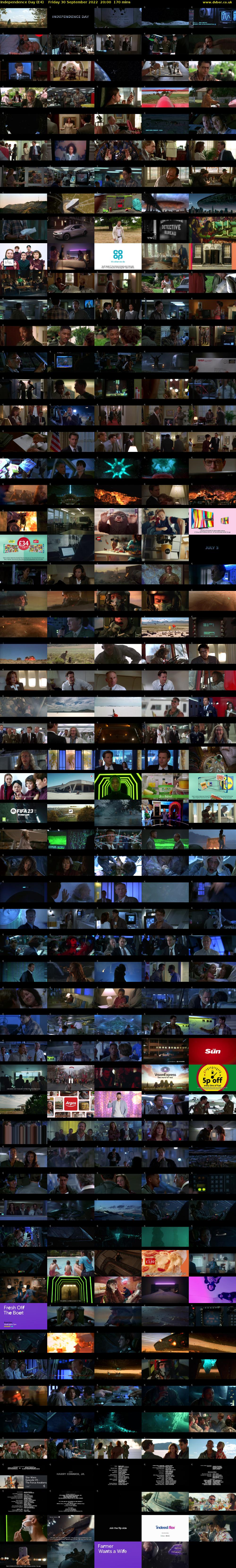 Independence Day (E4) Friday 30 September 2022 20:00 - 22:50