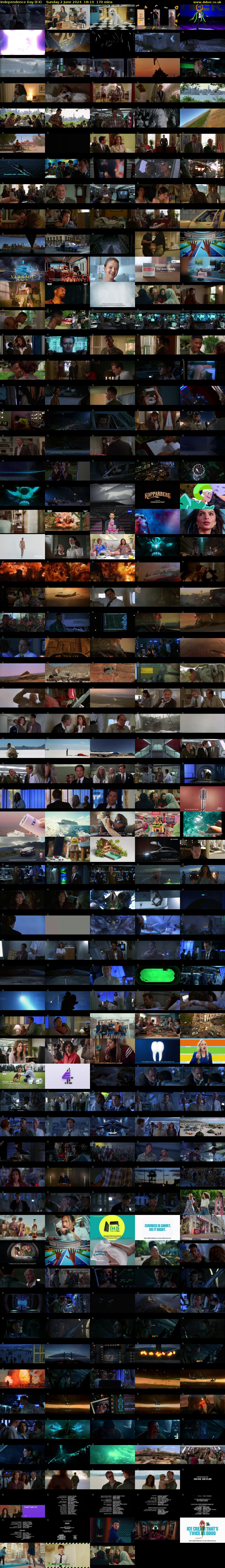Independence Day (E4) Sunday 2 June 2024 18:10 - 21:00