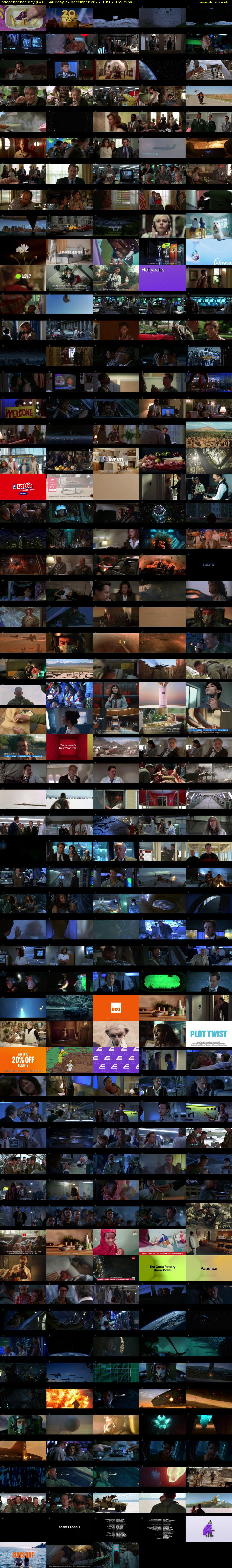 Independence Day (E4) Saturday 27 December 2025 18:15 - 21:00