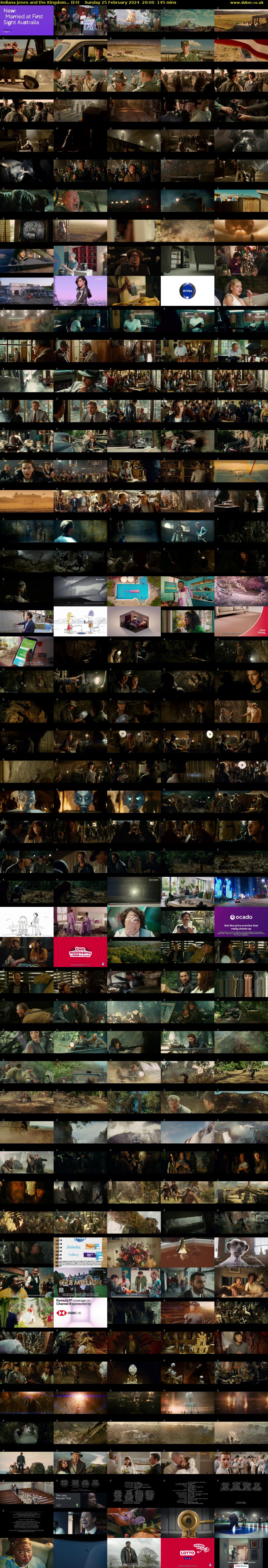 Indiana Jones and the Kingdom... (E4) Sunday 25 February 2024 20:00 - 22:25