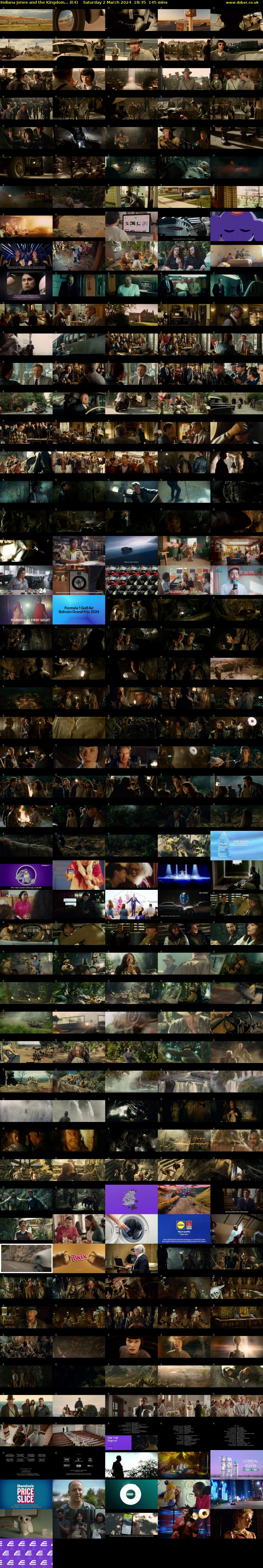 Indiana Jones and the Kingdom... (E4) Saturday 2 March 2024 18:35 - 21:00