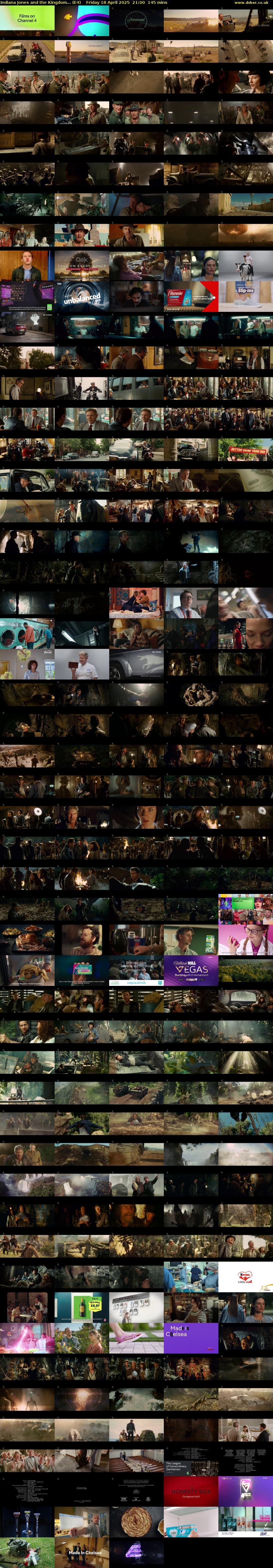 Indiana Jones and the Kingdom... (E4) Friday 18 April 2025 21:00 - 23:25