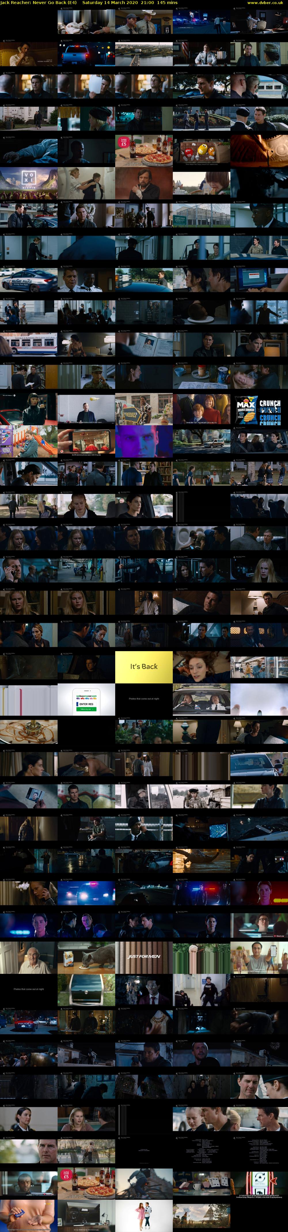 Jack Reacher: Never Go Back (E4) Saturday 14 March 2020 21:00 - 23:25