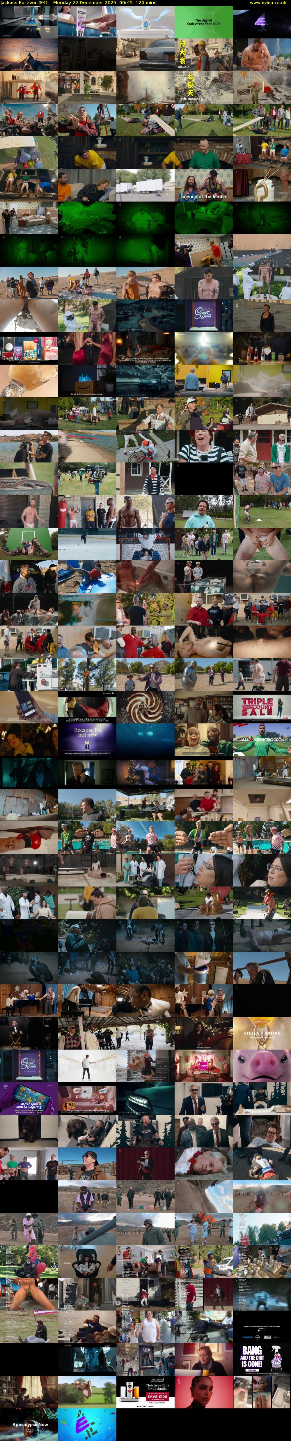 Jackass Forever (E4) Monday 22 December 2025 00:45 - 02:45