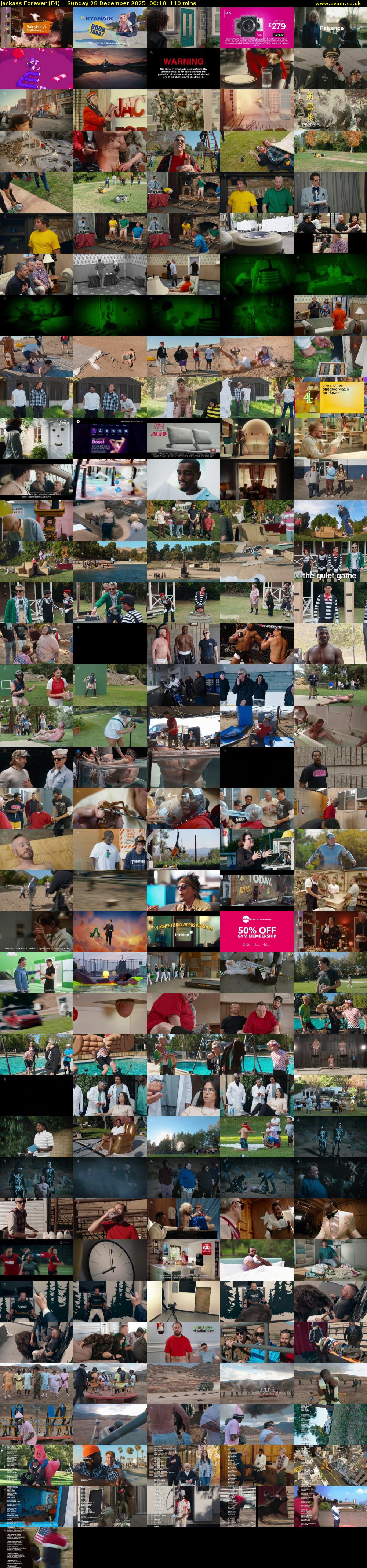 Jackass Forever (E4) Sunday 28 December 2025 00:10 - 02:00