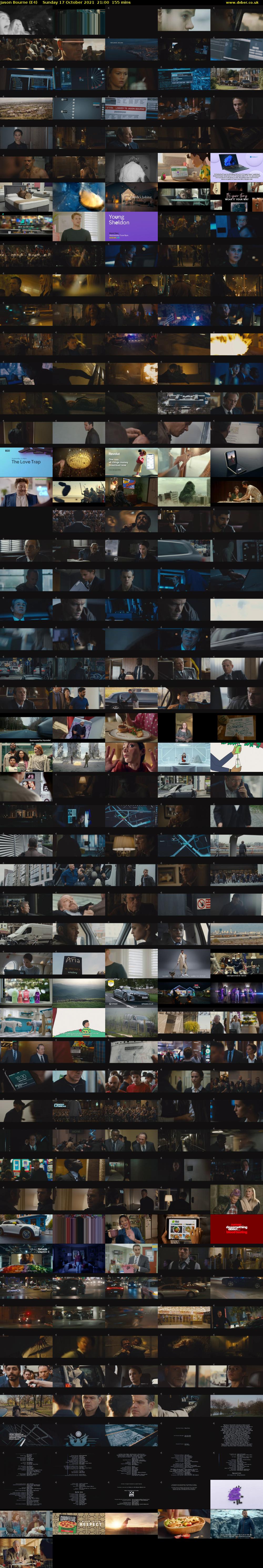Jason Bourne (E4) Sunday 17 October 2021 21:00 - 23:35