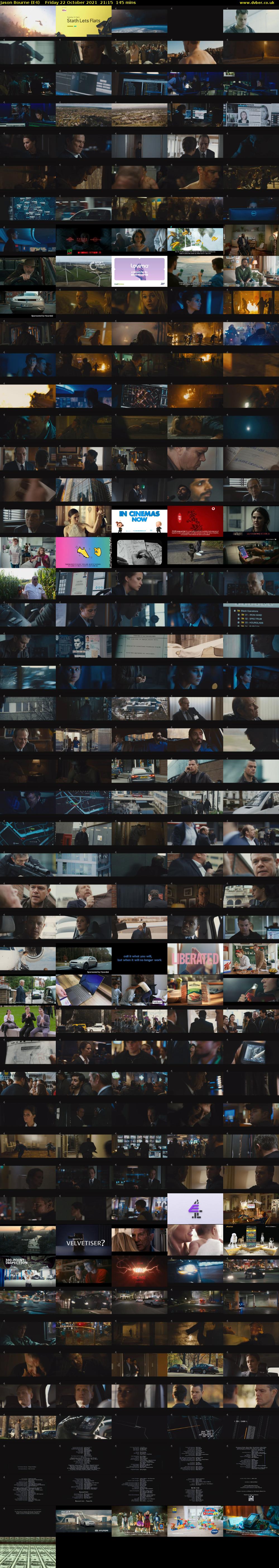 Jason Bourne (E4) Friday 22 October 2021 21:15 - 23:40