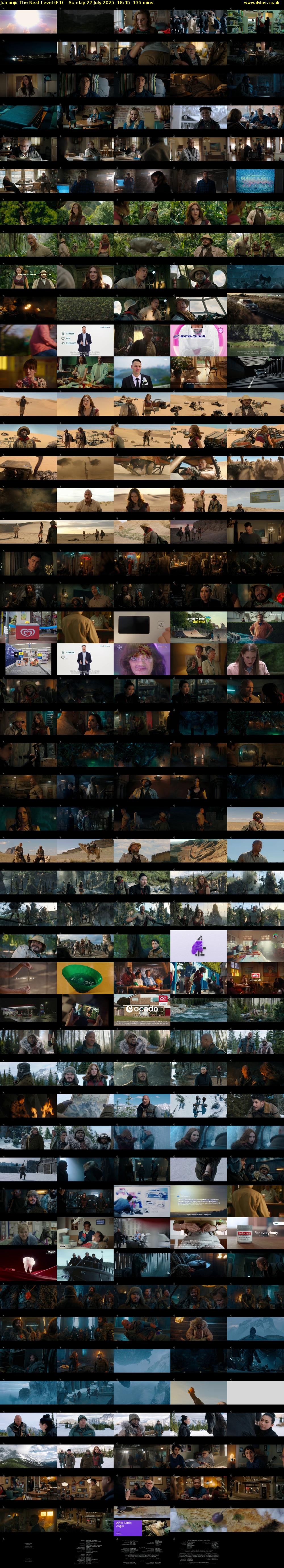 Jumanji: The Next Level (E4) Sunday 27 July 2025 18:45 - 21:00