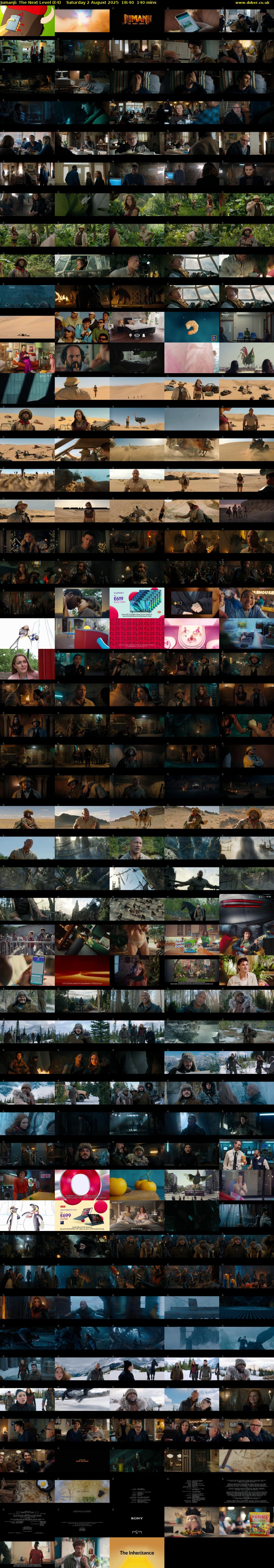 Jumanji: The Next Level (E4) Saturday 2 August 2025 18:40 - 21:00