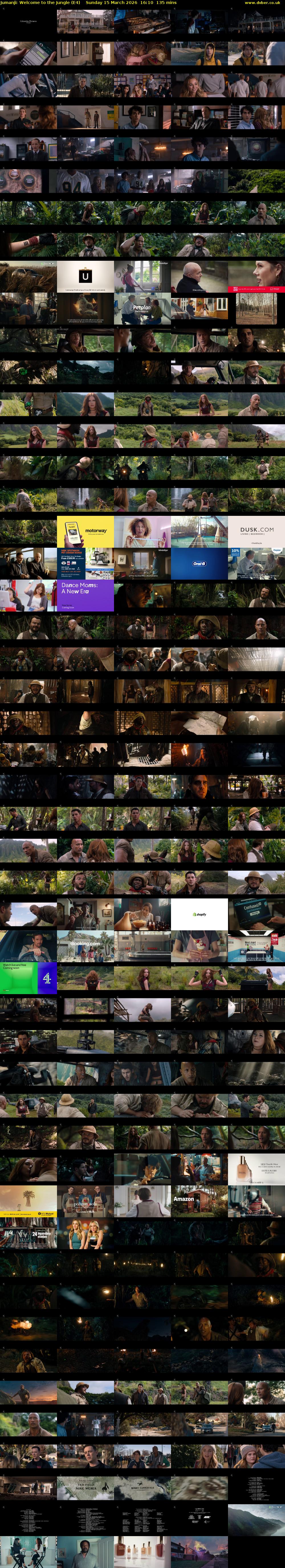 Jumanji: Welcome to the Jungle (E4) Sunday 15 March 2026 16:10 - 18:25