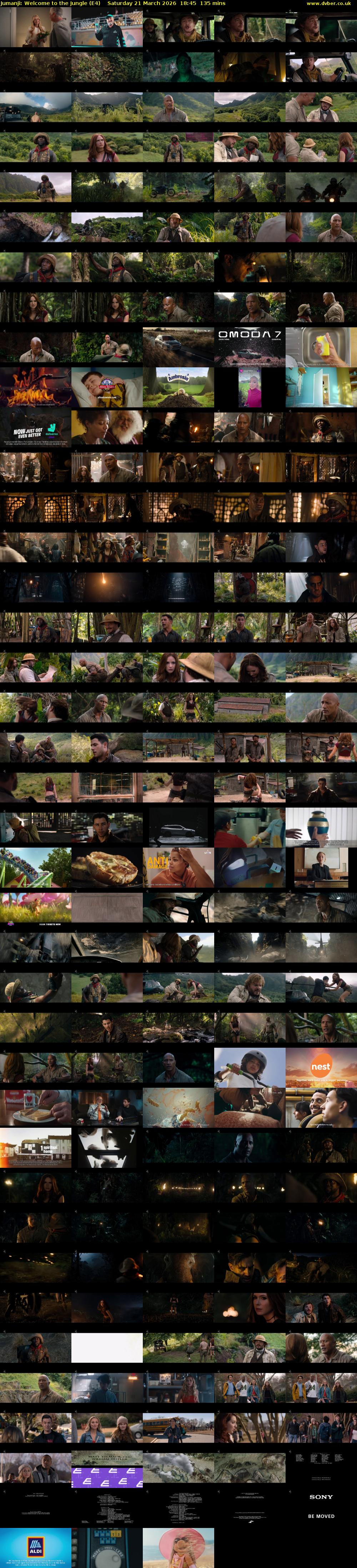 Jumanji: Welcome to the Jungle (E4) Saturday 21 March 2026 18:45 - 21:00