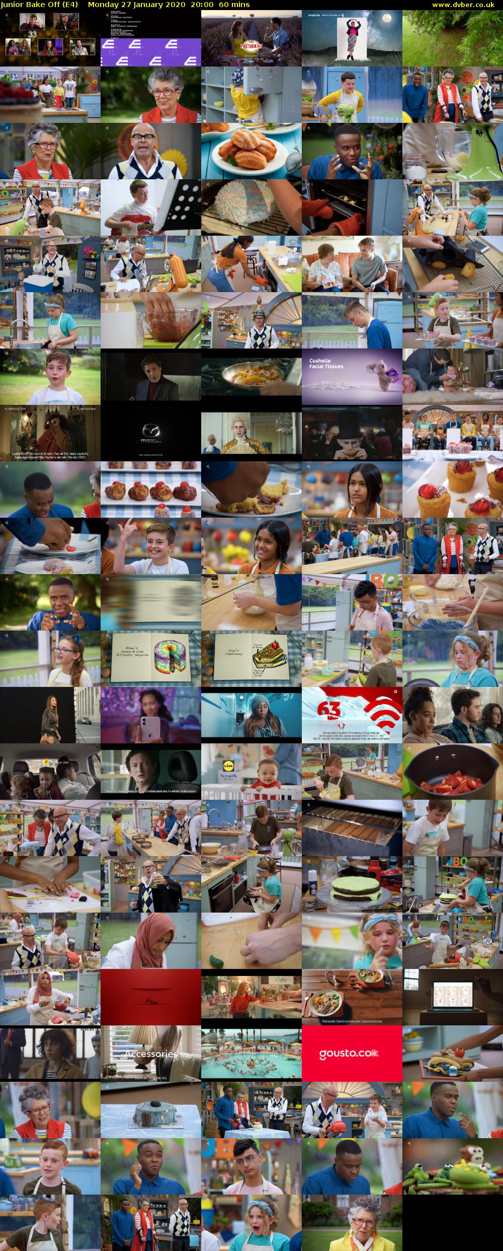 Junior Bake Off (E4) Monday 27 January 2020 20:00 - 21:00