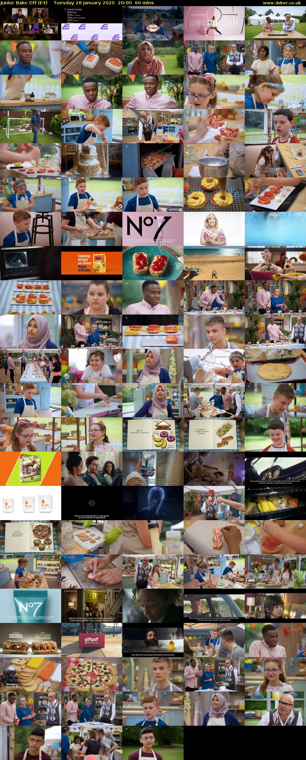 Junior Bake Off (E4) Tuesday 28 January 2020 20:00 - 21:00
