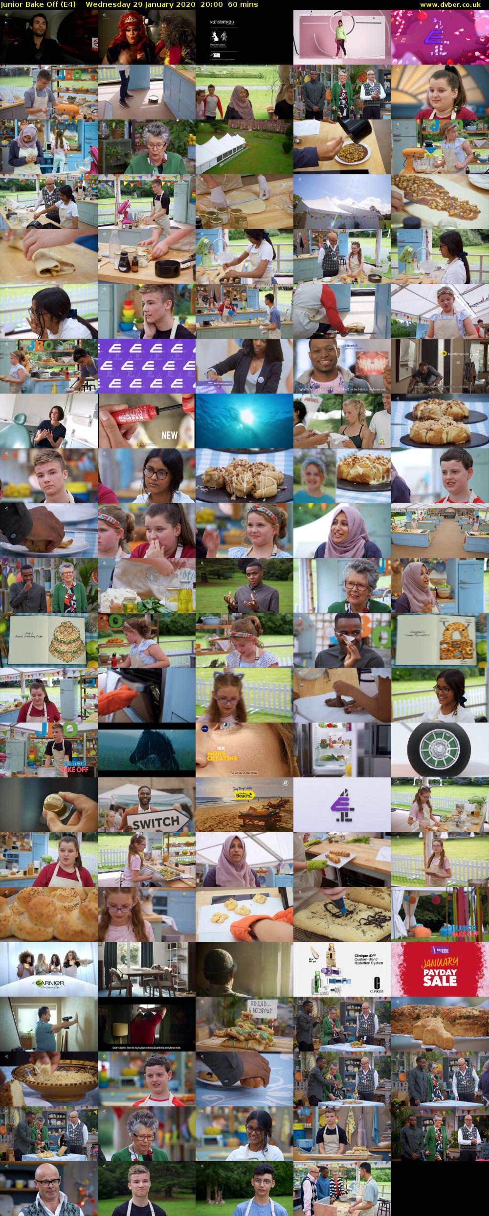 Junior Bake Off (E4) Wednesday 29 January 2020 20:00 - 21:00