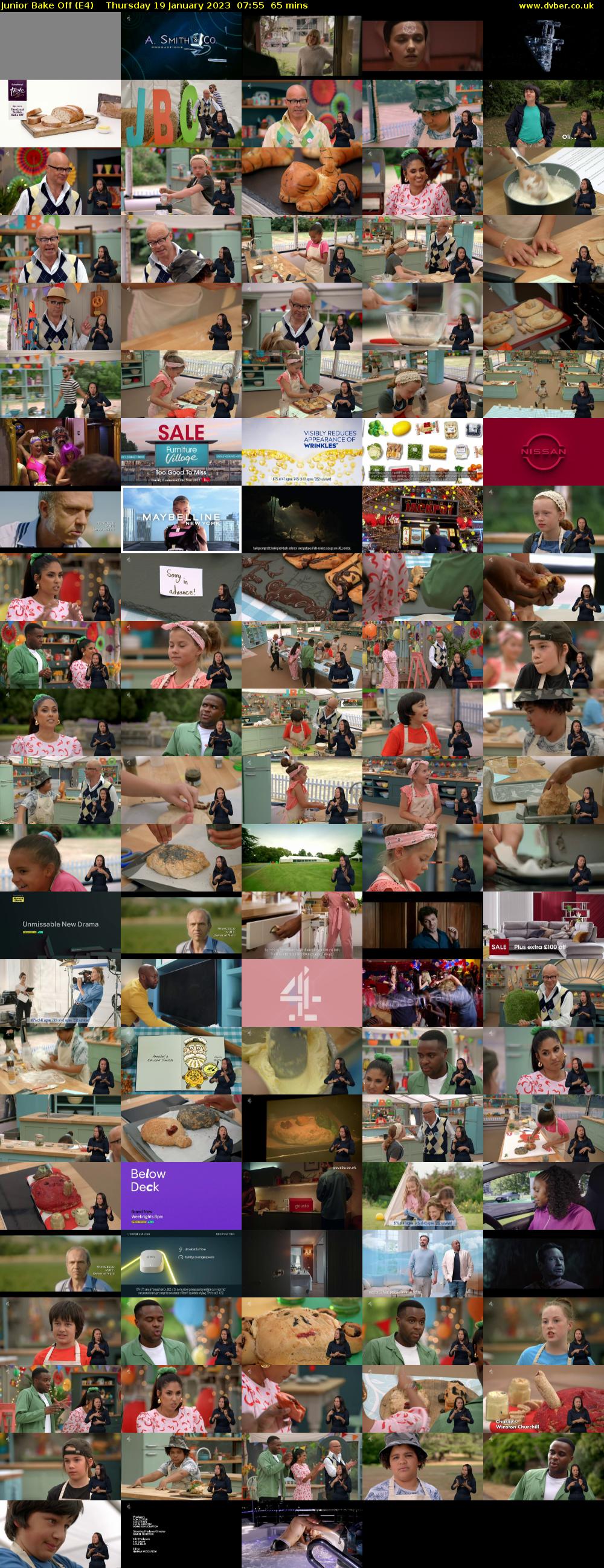 Junior Bake Off (E4) Thursday 19 January 2023 07:55 - 09:00
