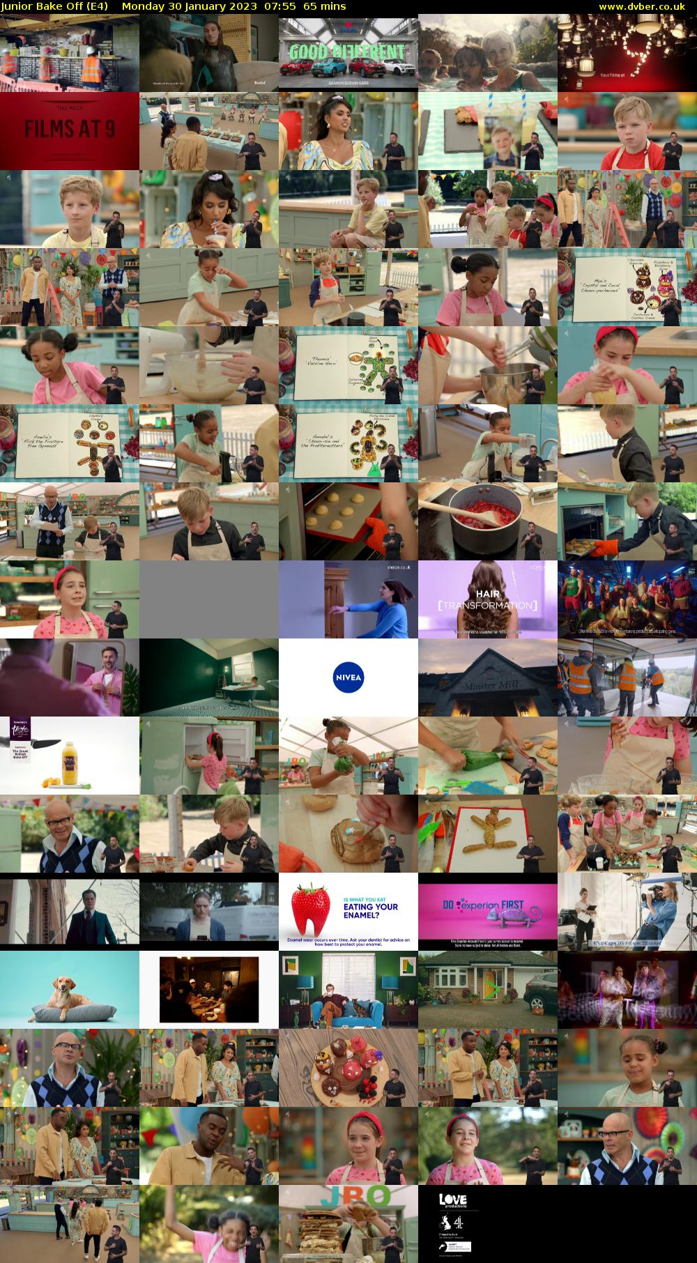 Junior Bake Off (E4) Monday 30 January 2023 07:55 - 09:00