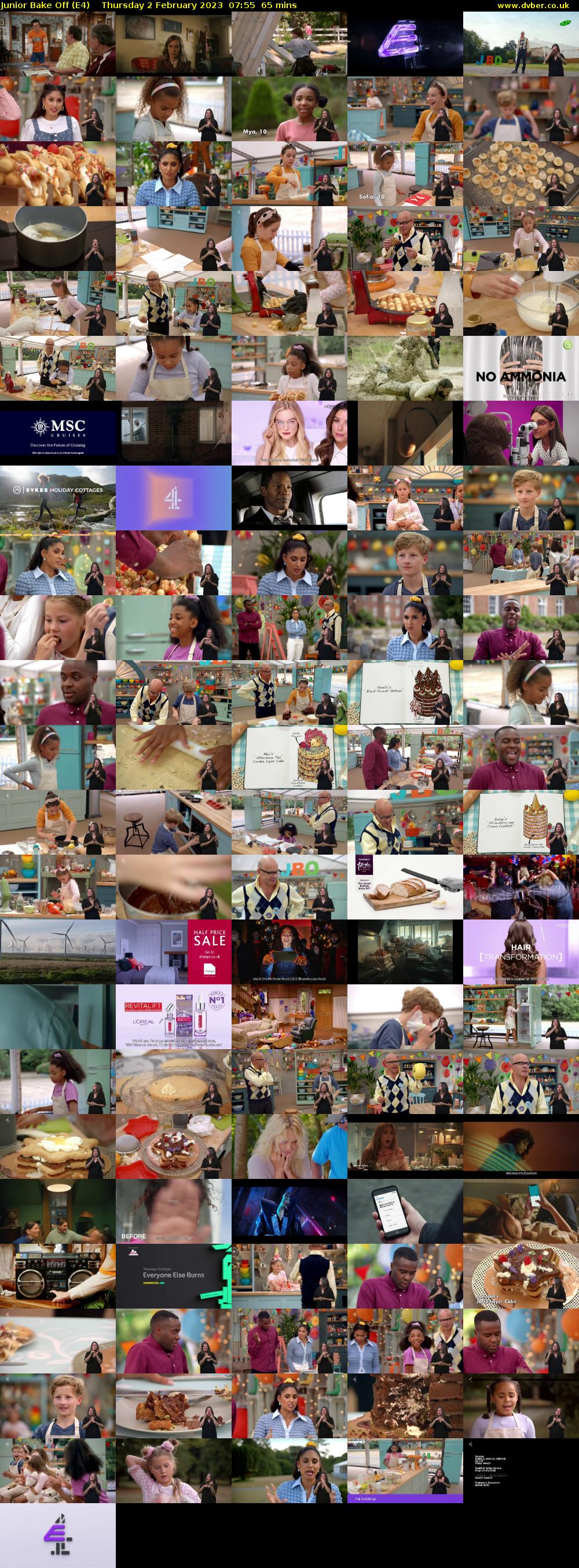 Junior Bake Off (E4) Thursday 2 February 2023 07:55 - 09:00