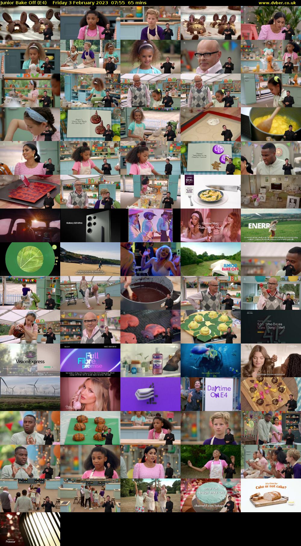 Junior Bake Off (E4) Friday 3 February 2023 07:55 - 09:00
