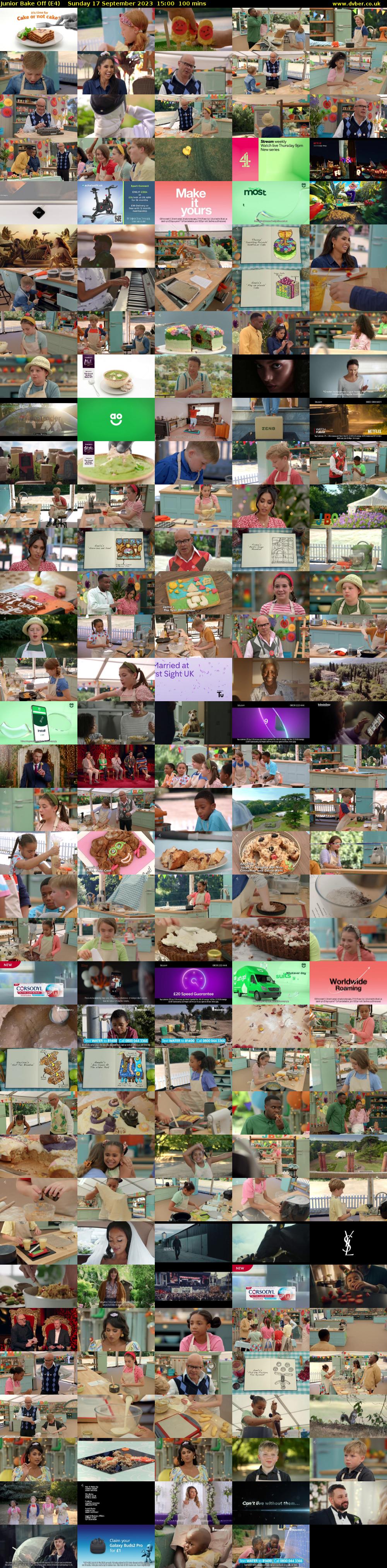 Junior Bake Off (E4) Sunday 17 September 2023 15:00 - 16:40