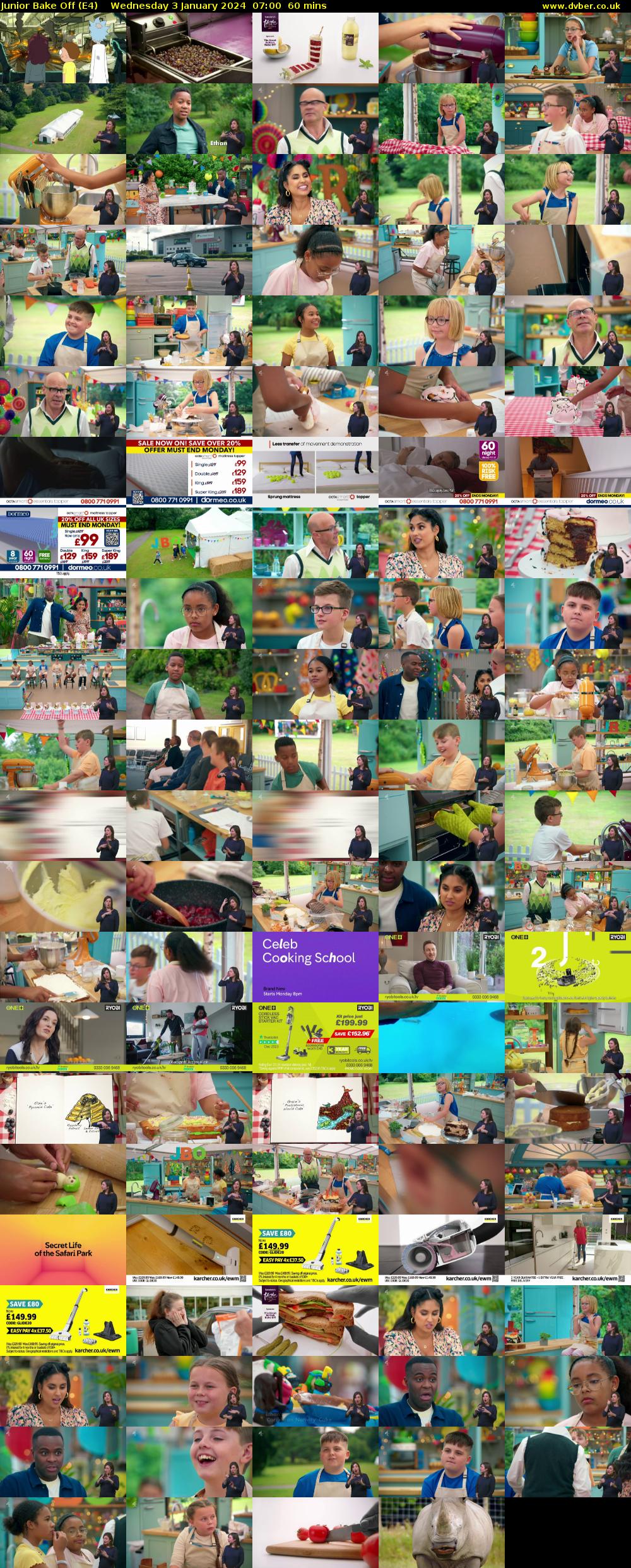Junior Bake Off (E4) Wednesday 3 January 2024 07:00 - 08:00