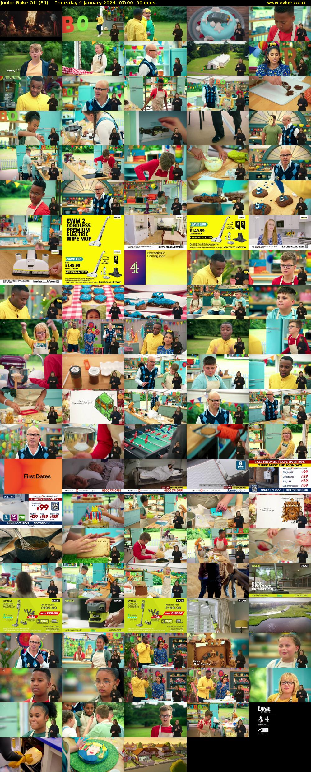 Junior Bake Off (E4) Thursday 4 January 2024 07:00 - 08:00
