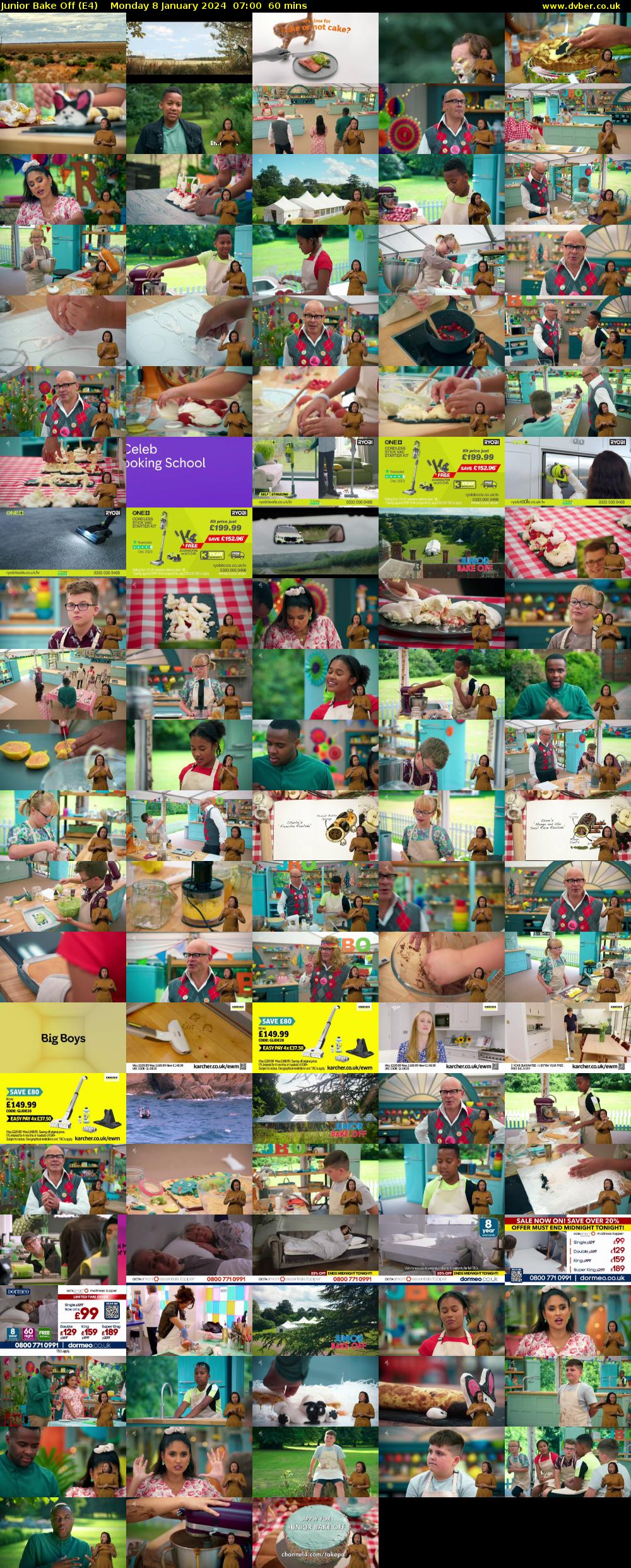Junior Bake Off (E4) Monday 8 January 2024 07:00 - 08:00