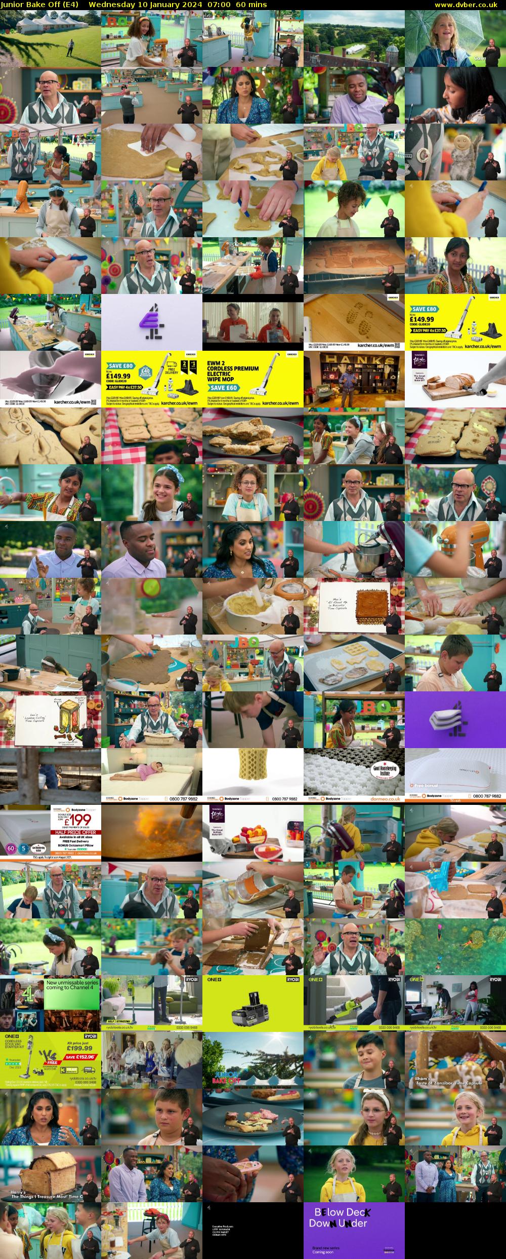 Junior Bake Off (E4) Wednesday 10 January 2024 07:00 - 08:00