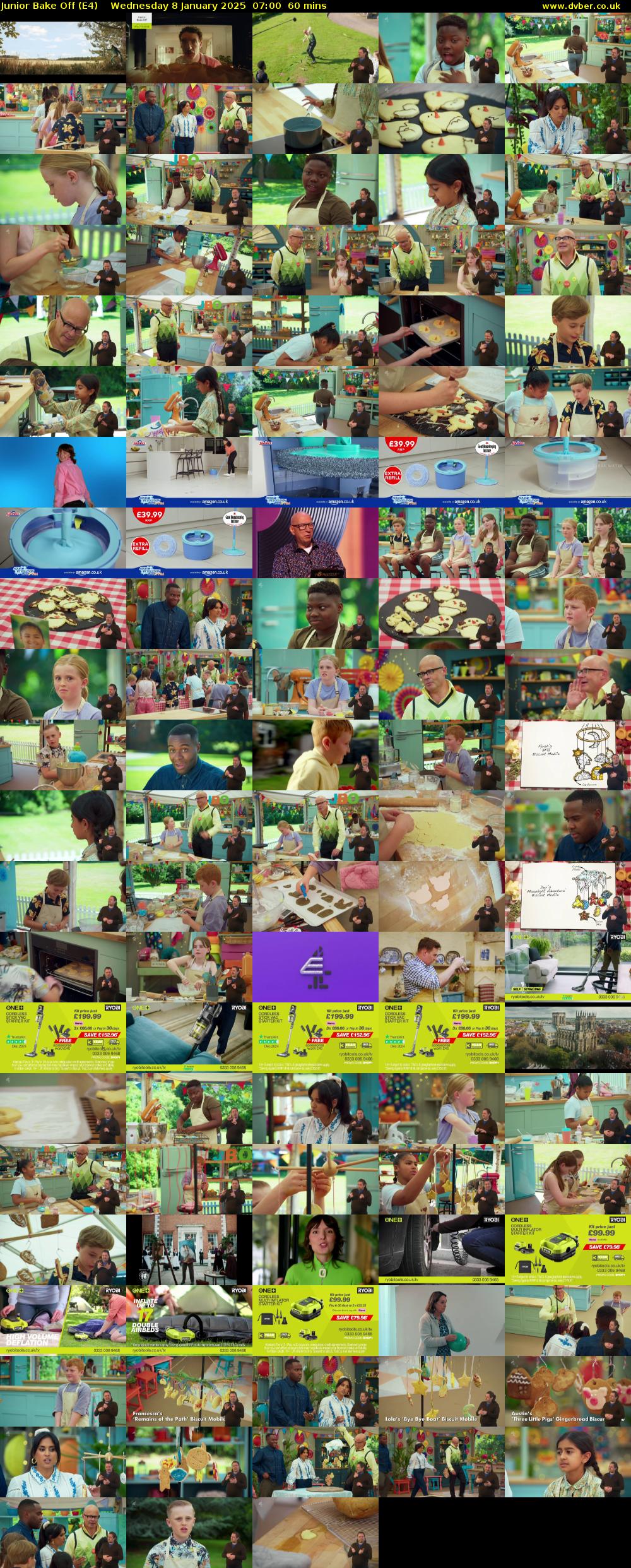 Junior Bake Off (E4) Wednesday 8 January 2025 07:00 - 08:00