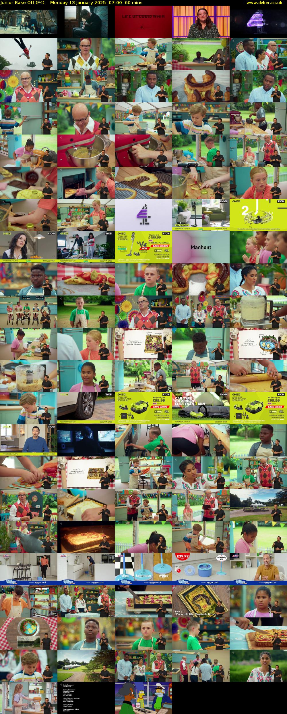 Junior Bake Off (E4) Monday 13 January 2025 07:00 - 08:00