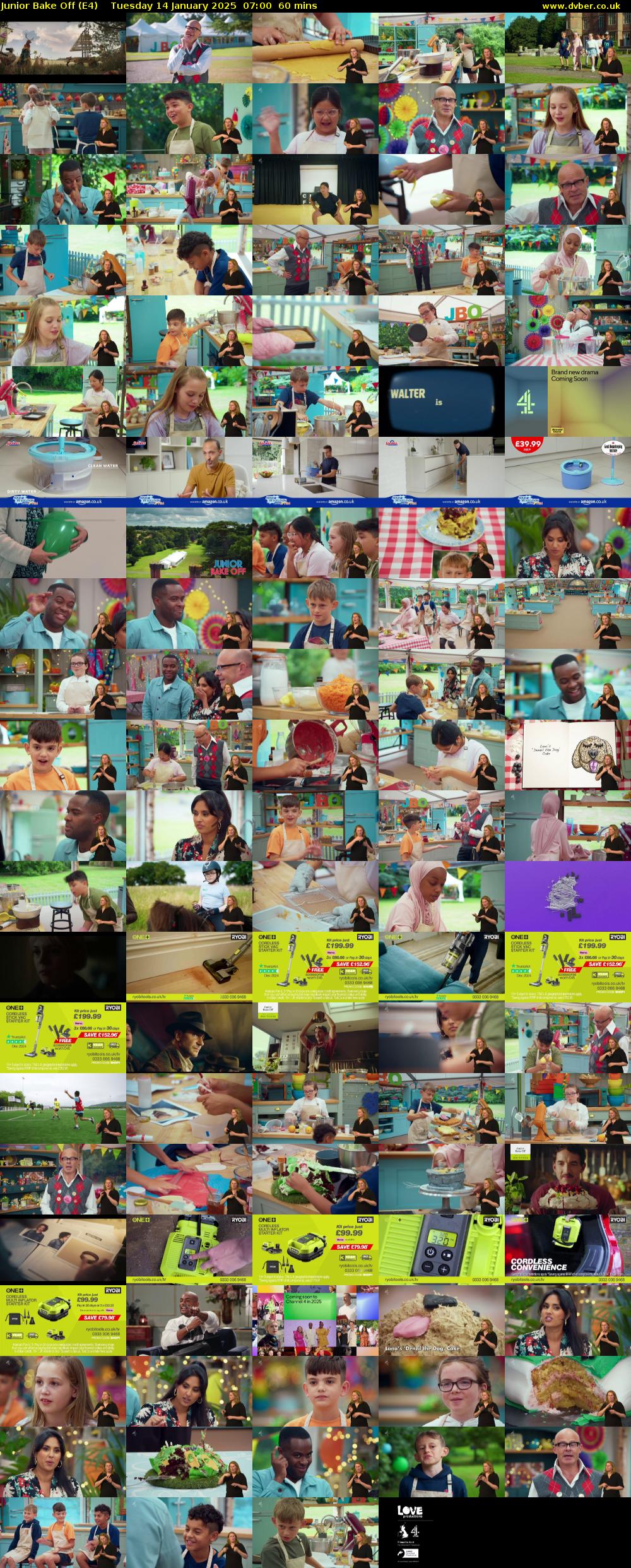 Junior Bake Off (E4) Tuesday 14 January 2025 07:00 - 08:00