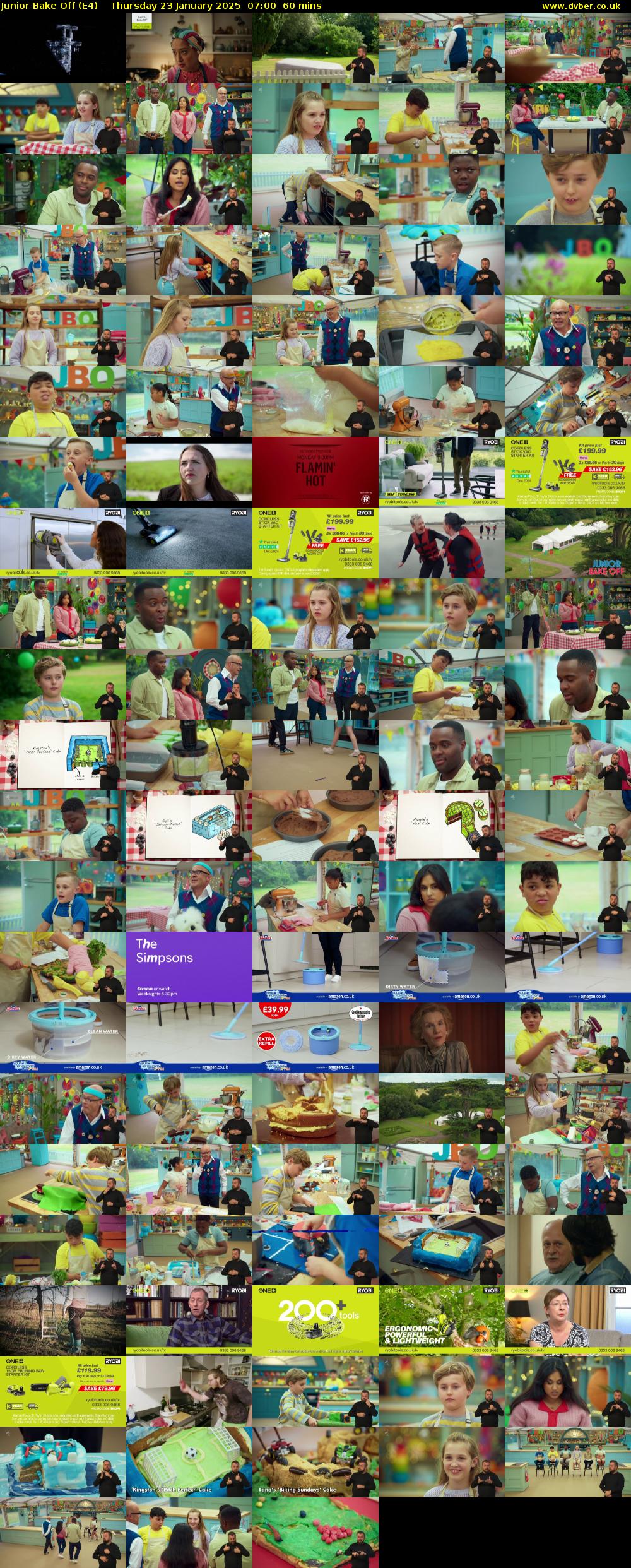 Junior Bake Off (E4) Thursday 23 January 2025 07:00 - 08:00