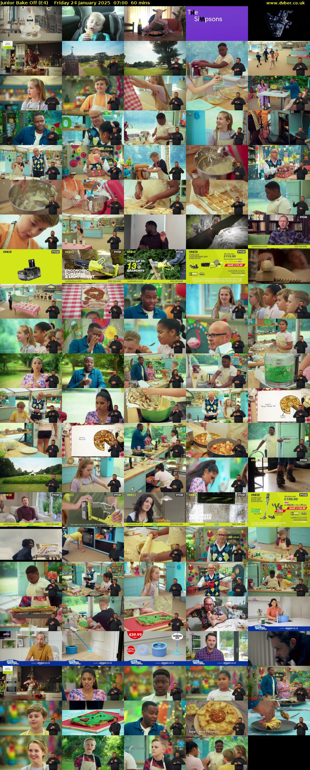 Junior Bake Off (E4) Friday 24 January 2025 07:00 - 08:00