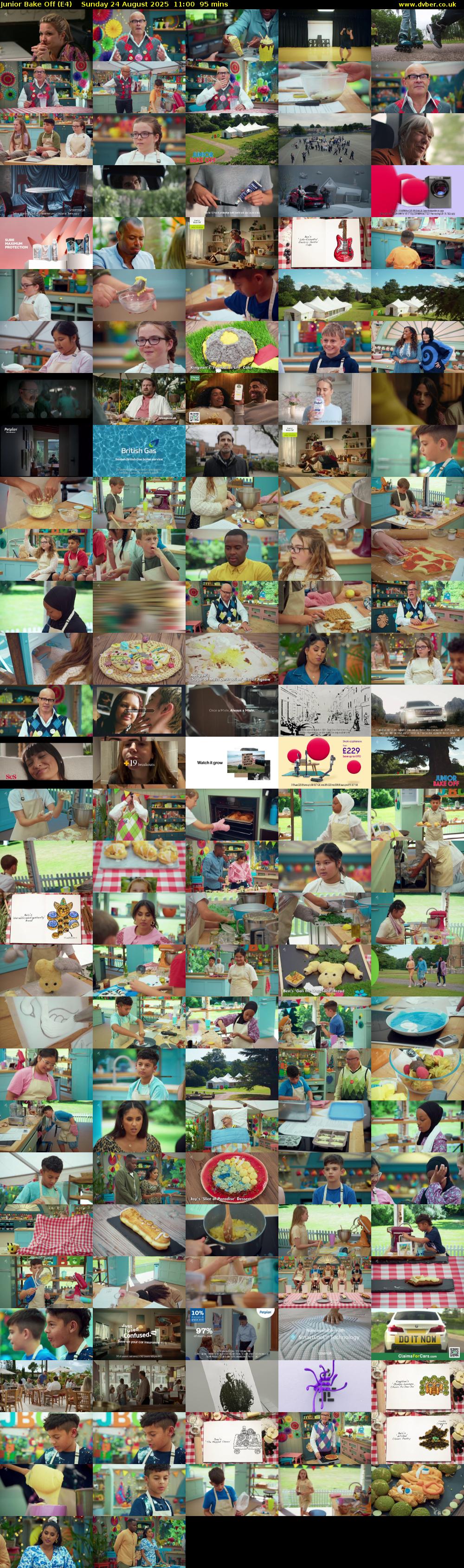 Junior Bake Off (E4) Sunday 24 August 2025 11:00 - 12:35