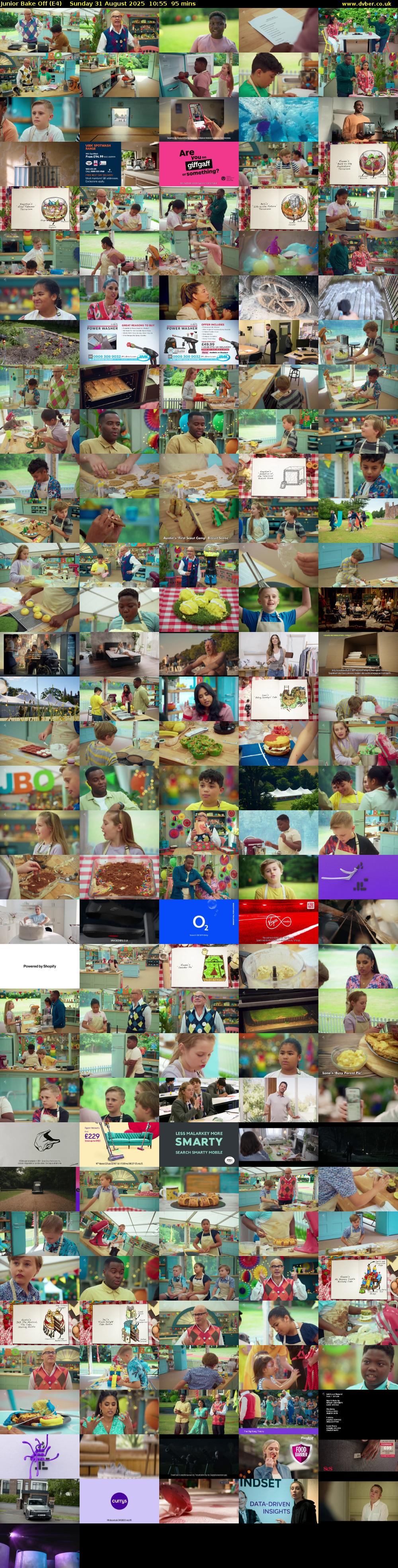 Junior Bake Off (E4) Sunday 31 August 2025 10:55 - 12:30