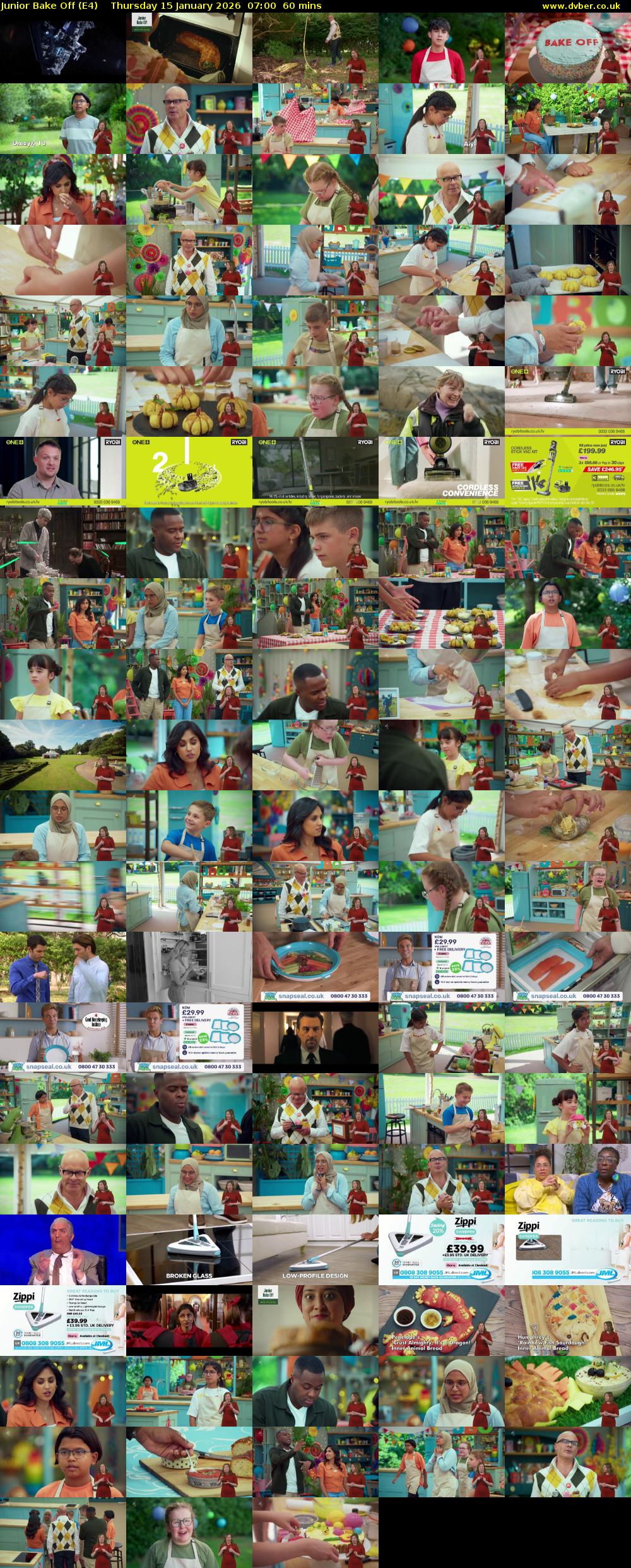 Junior Bake Off (E4) Thursday 15 January 2026 07:00 - 08:00