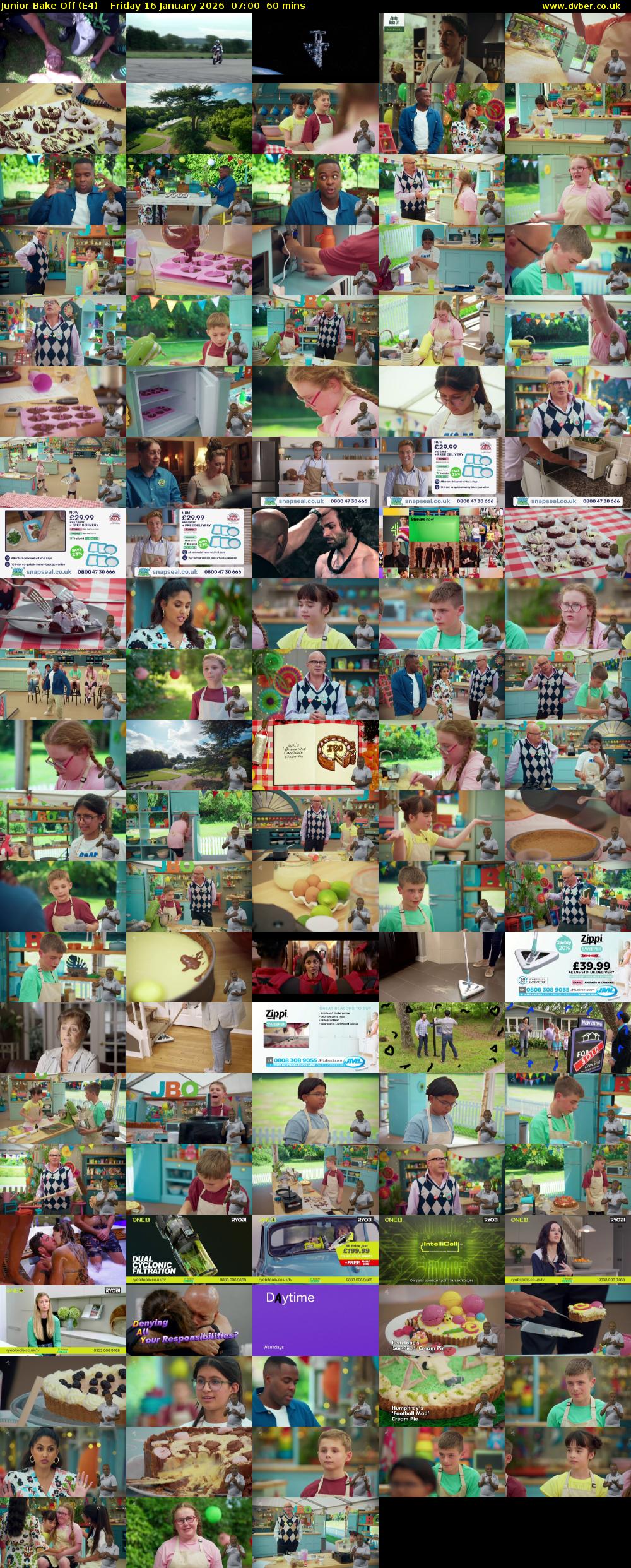 Junior Bake Off (E4) Friday 16 January 2026 07:00 - 08:00