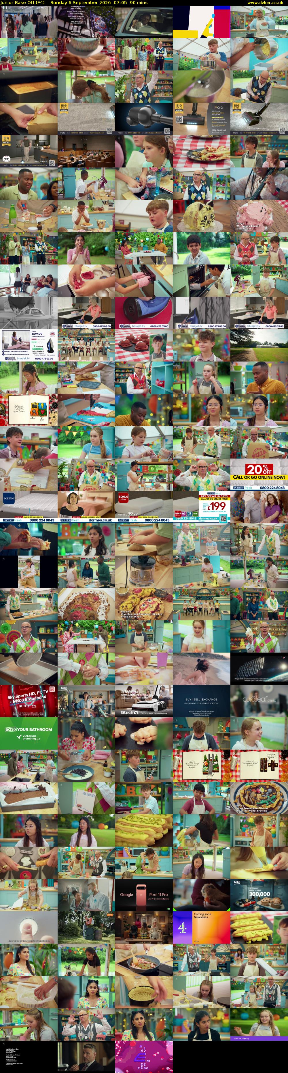 Junior Bake Off (E4) Sunday 6 September 2026 07:05 - 08:35