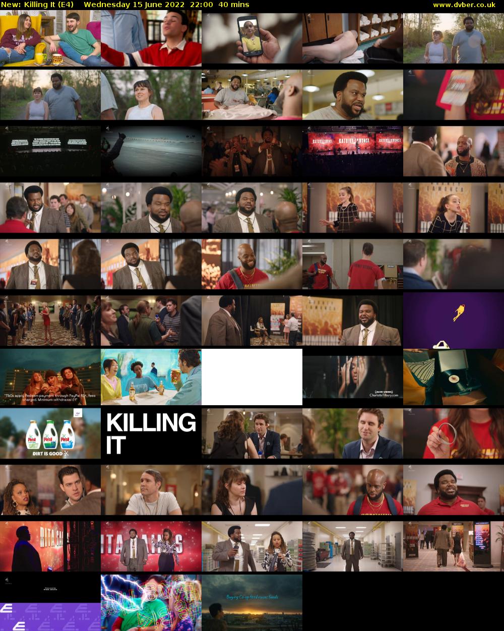 Killing It (E4) Wednesday 15 June 2022 22:00 - 22:40