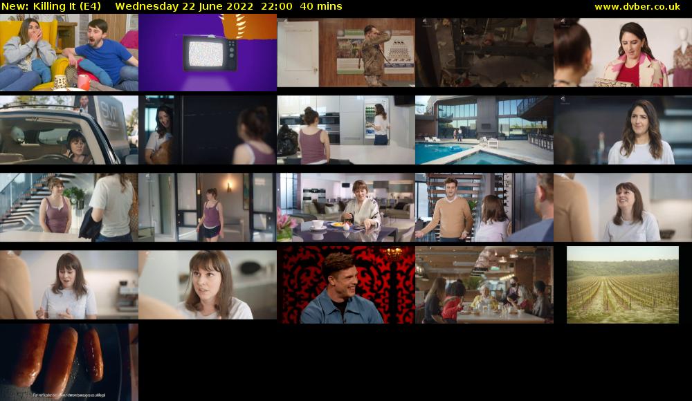 Killing It (E4) Wednesday 22 June 2022 22:00 - 22:40