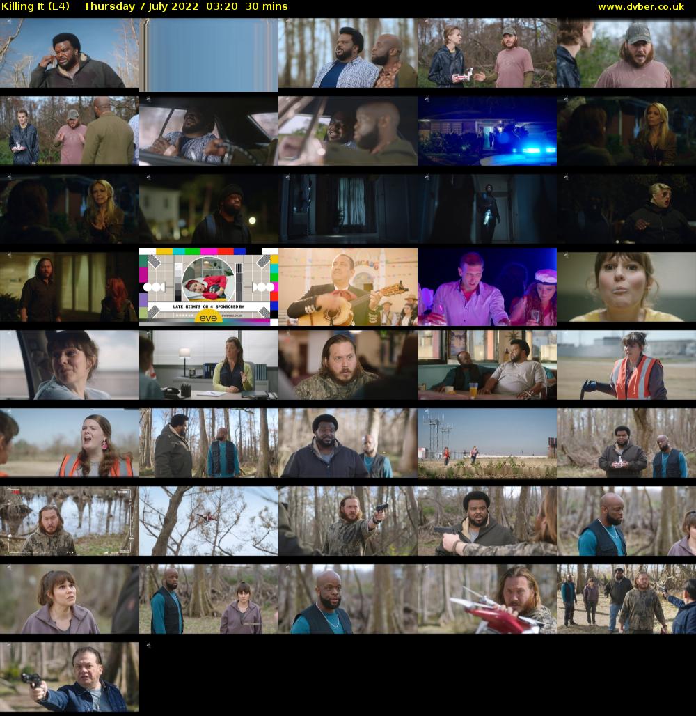 Killing It (E4) Thursday 7 July 2022 03:20 - 03:50