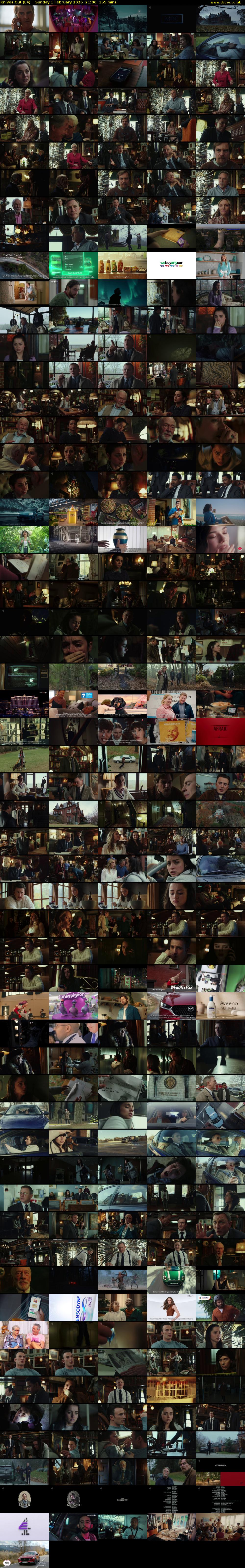 Knives Out (E4) Sunday 1 February 2026 21:00 - 23:35