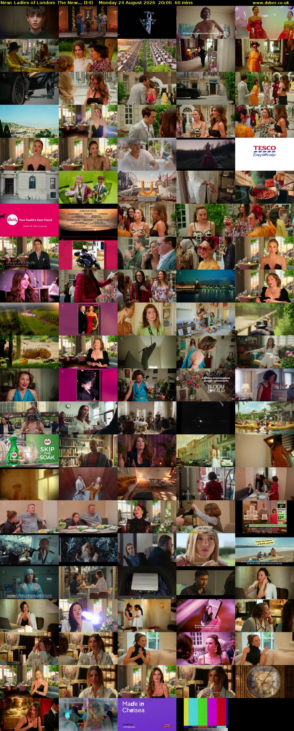 Ladies of London: The New... (E4) Monday 24 August 2026 20:00 - 21:00