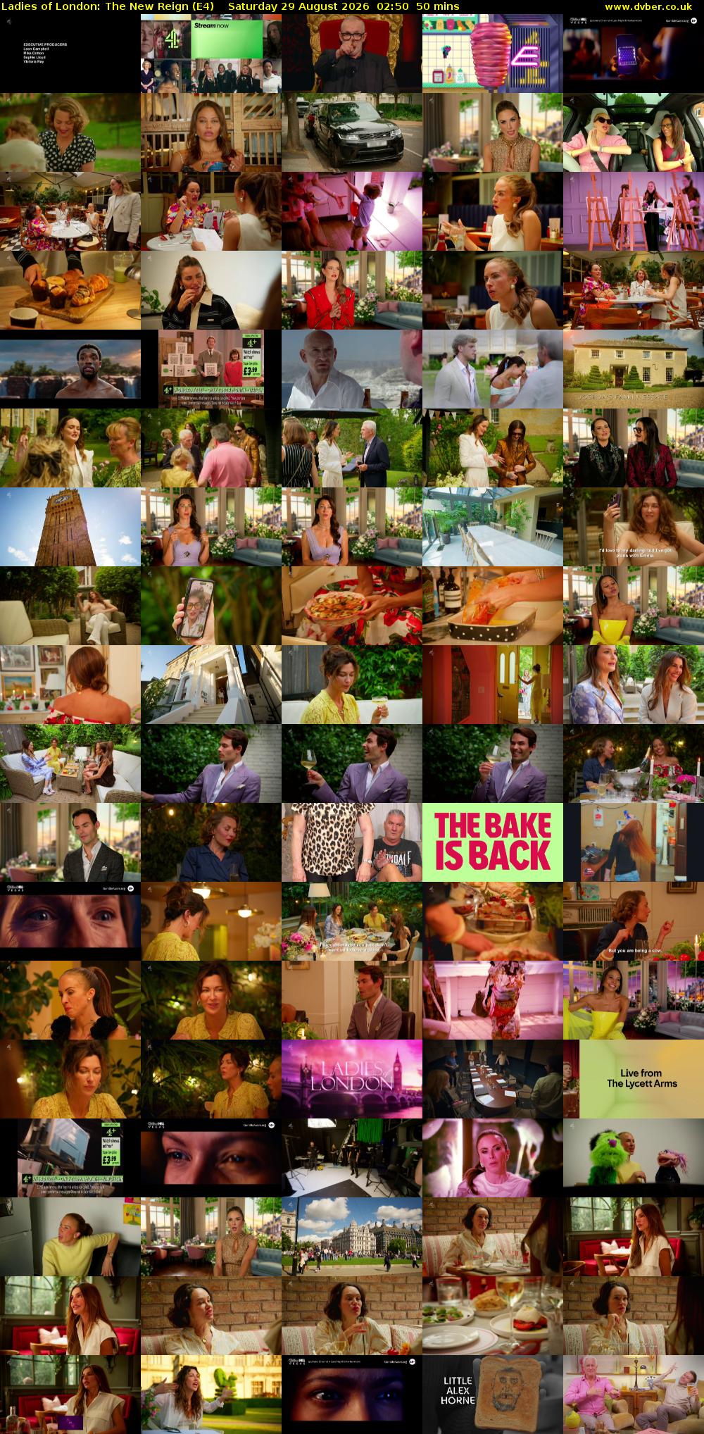 Ladies of London: The New Reign (E4) Saturday 29 August 2026 02:50 - 03:40