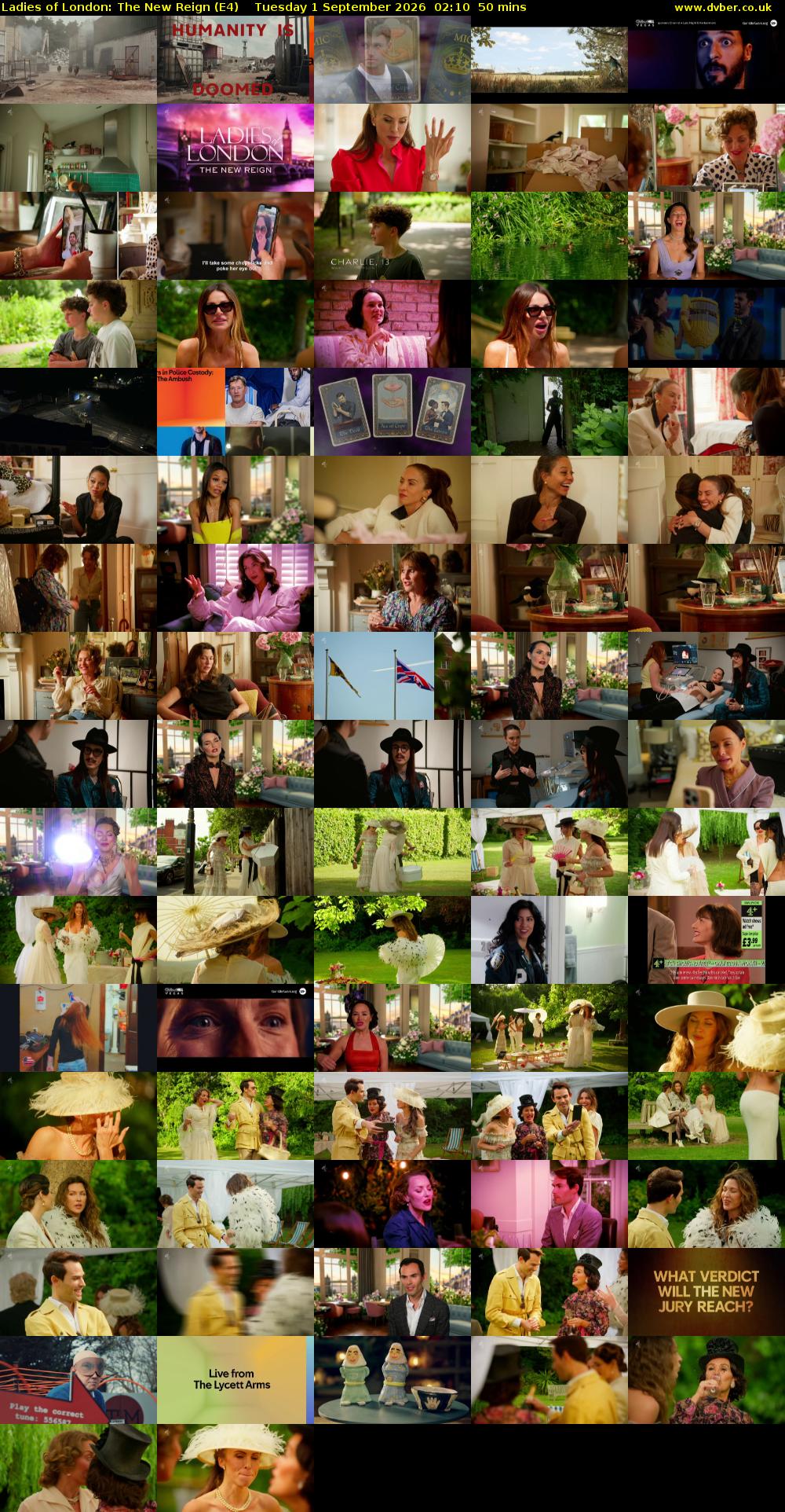 Ladies of London: The New Reign (E4) Tuesday 1 September 2026 02:10 - 03:00